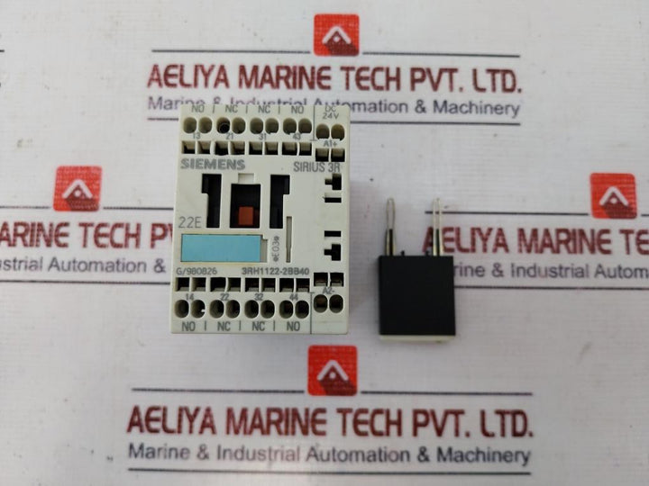 Siemens 3Rh1122-2Bb40 Contactor Relay 3Rt1916-1Lm00, 10A 690V