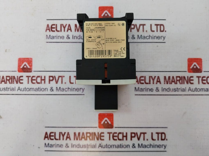 Siemens 3Rh1122-2Bb40 Contactor Relay 3Rt1916-1Lm00, 10A 690V