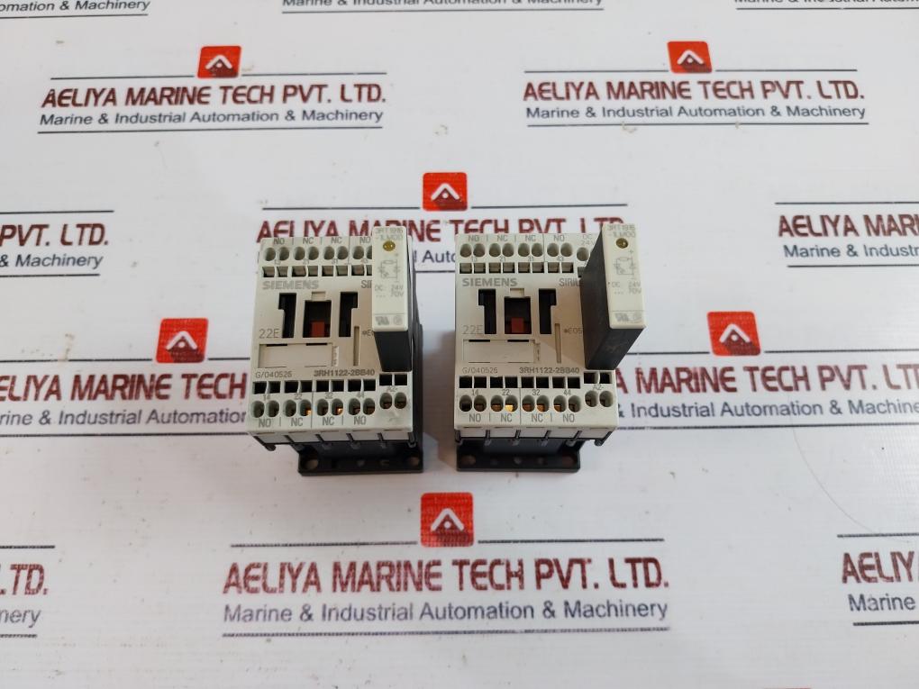 Siemens 3Rh1122-2Bb40 Contactor Relay With Suppression Diode 3Rt1916-1Lm00 690V