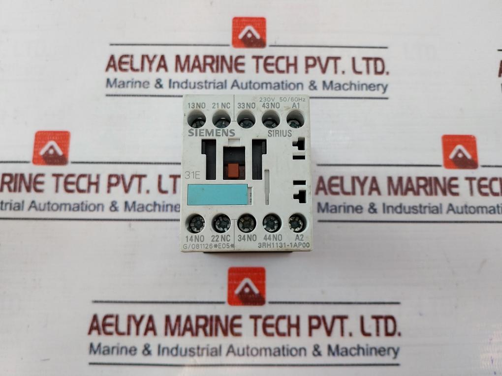 Siemens 3Rh1131-1Ap00 Auxiliary Contactor 230V 50/60Hz