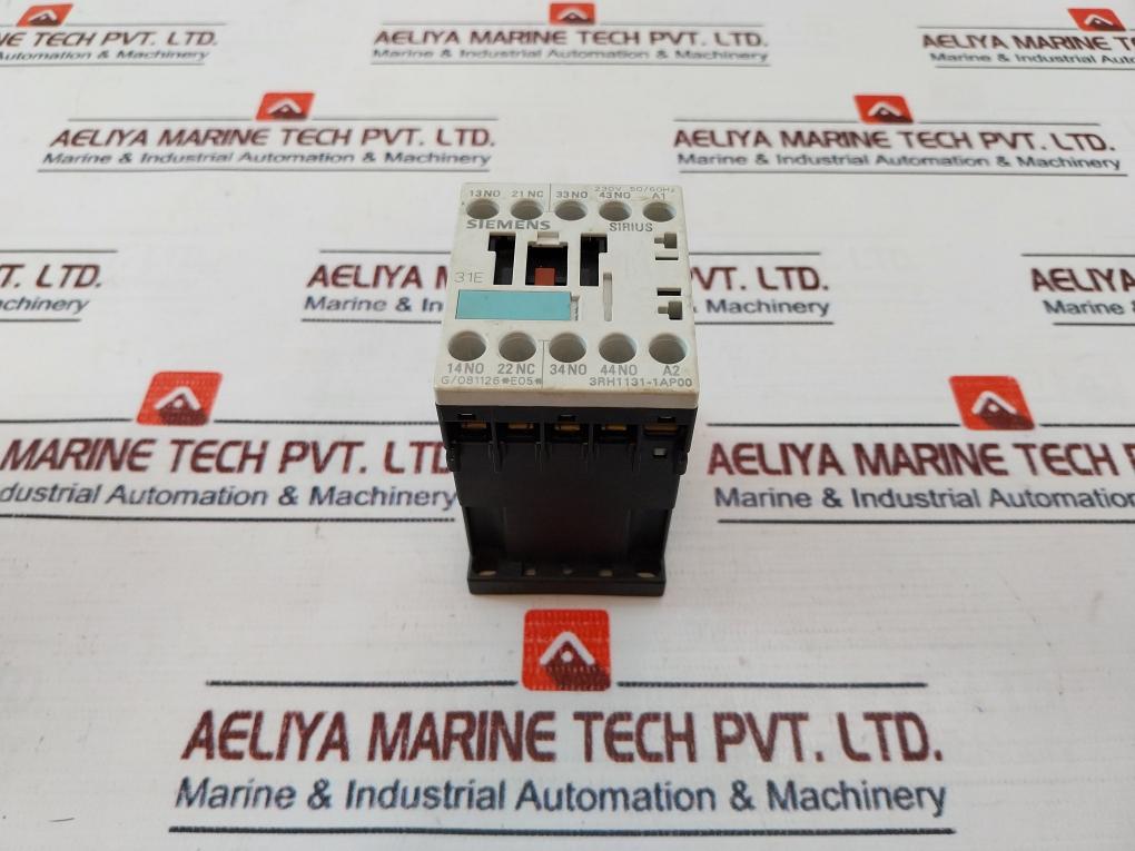 Siemens 3Rh1131-1Ap00 Auxiliary Contactor 230V 50/60Hz