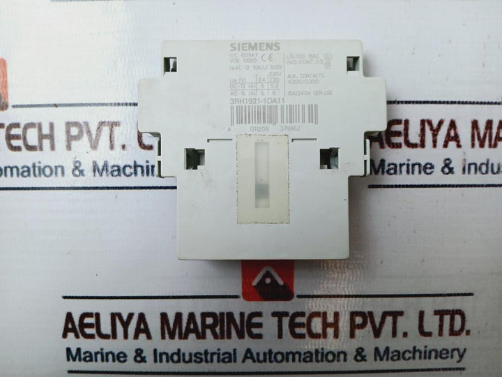 Siemens 3Rh1921-1Da11 Auxiliary Contact Block Vde 0660