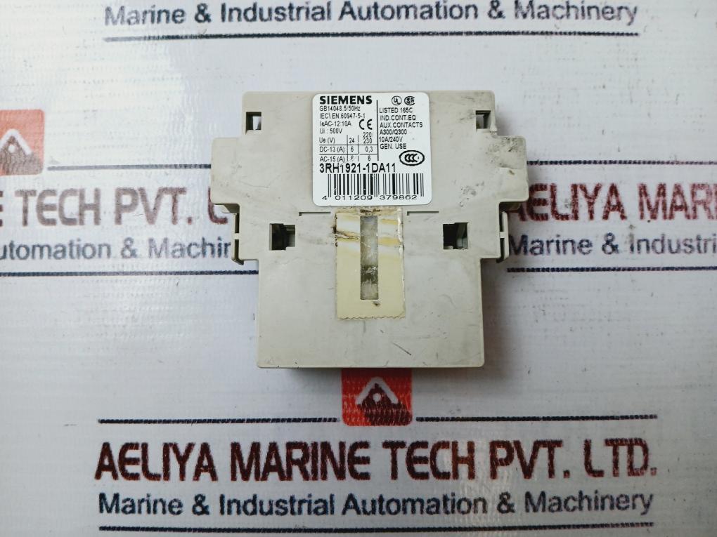 Siemens 3Rh1921-1Da11 Auxiliary Contact Block 10A/240V