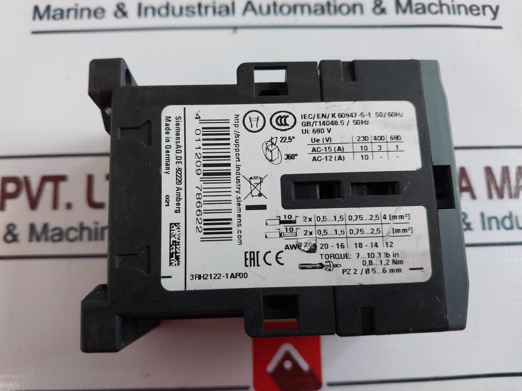 Siemens 3Rh2122-1Ap00 Contactor Relay 230V 50/60Hz