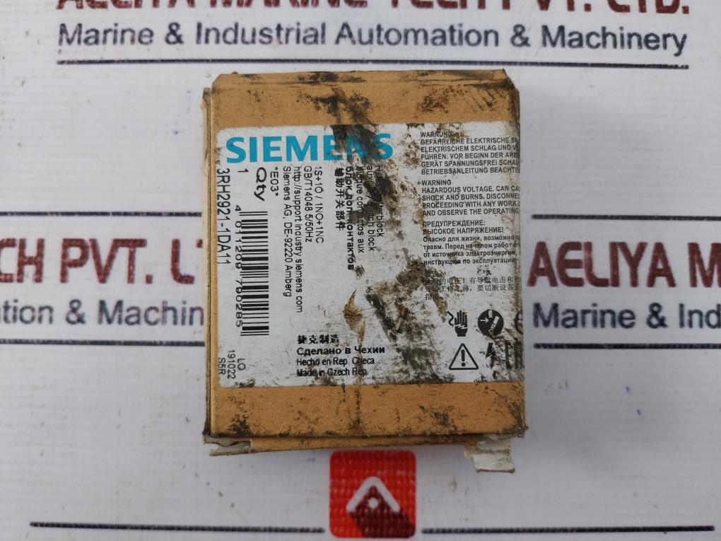 Siemens 3Rh2921-1Da11 Auxiliary Contact Block 10A/240V