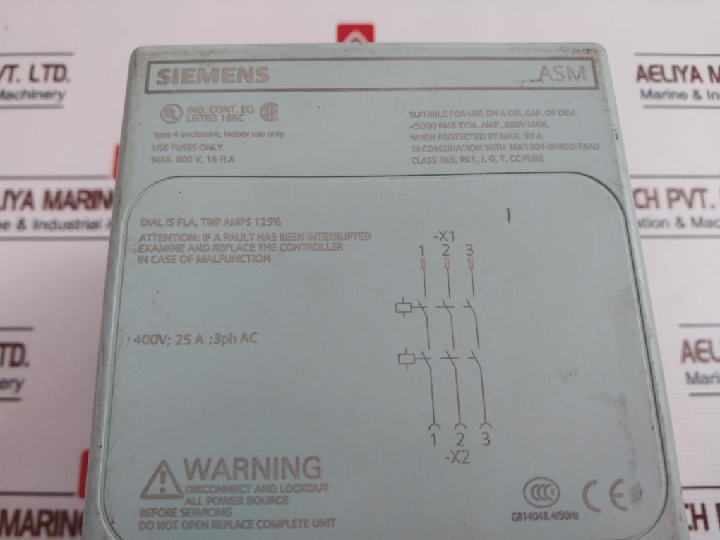 Siemens 3Rk1304-0Hs00-8Aa0 Motor Starter 600V Ip65