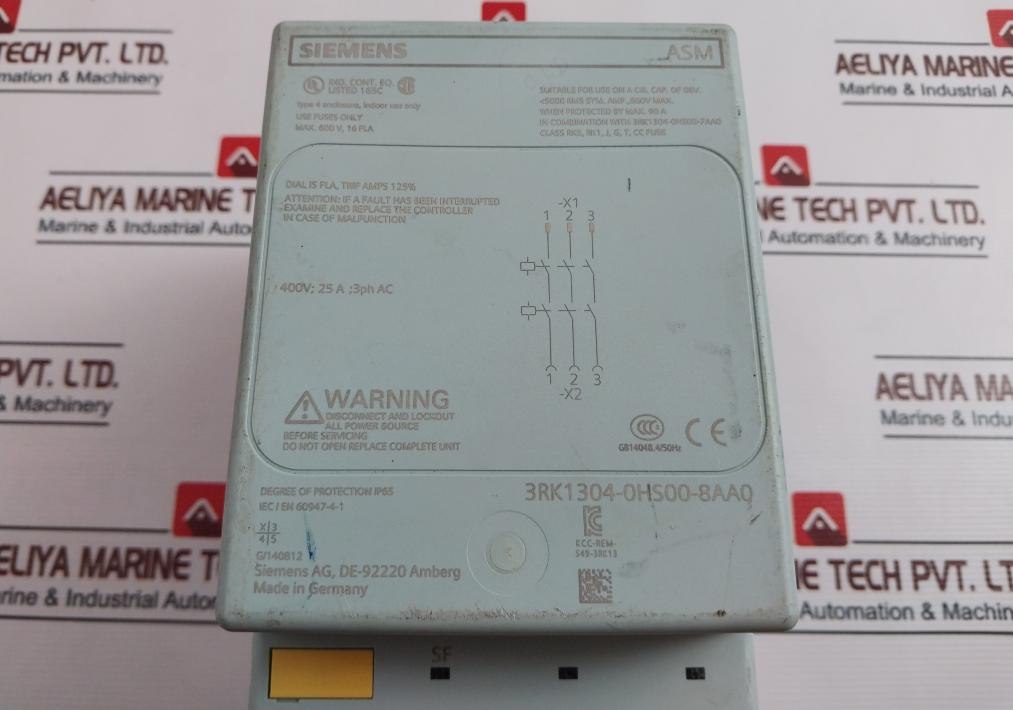 Siemens 3Rk1304-0Hs00-8Aa0 Motor Starter 600V Ip65