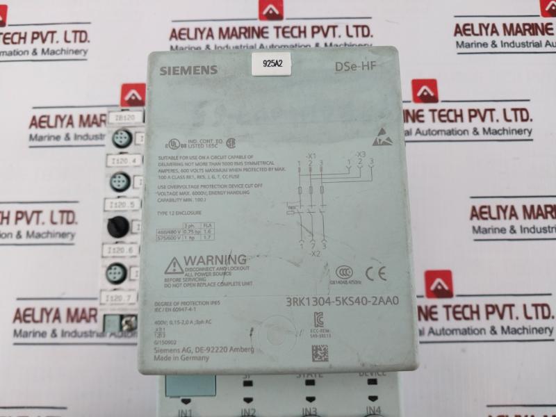 Siemens 3Rk1304-5Ks40-2Aa0 Simatic Motor Starter 6Es7 194-4Cb00-0Aa0 6000V