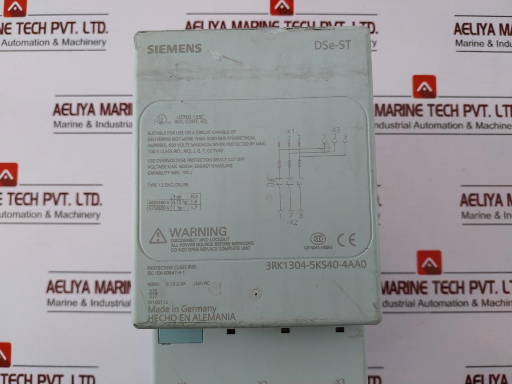 Siemens 3RK1304-5KS40-4AA0 Motor Starter DSE-ST 3RK1922-2BA00