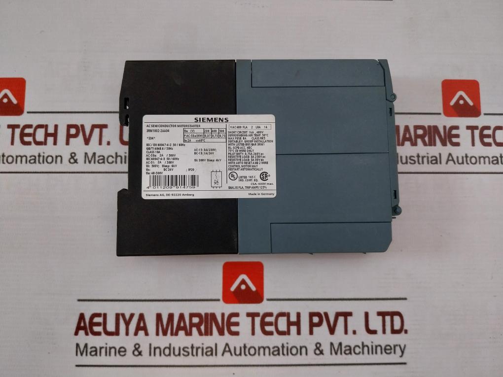 Siemens 3Rm1002-2Aa04 Direct-on-line Starter Spring-loaded Terminal 48-500V