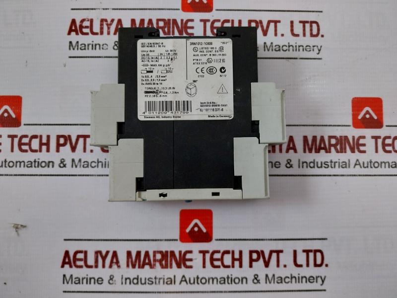 Siemens 3Rn1012-1Ck00 Sirius Thermistor Motor Protection Evaluation Unit 300V 5A