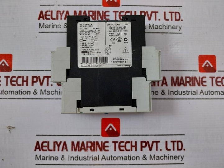 Siemens 3Rn1012-1Ck00 Sirius Thermistor Motor Protection Evaluation Unit 300V 5A