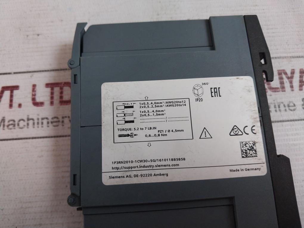 Siemens 3Rn2010-1Cw30 Thermistor Motor Protection Relay Ip20 300V 24-240V Ac/Dc