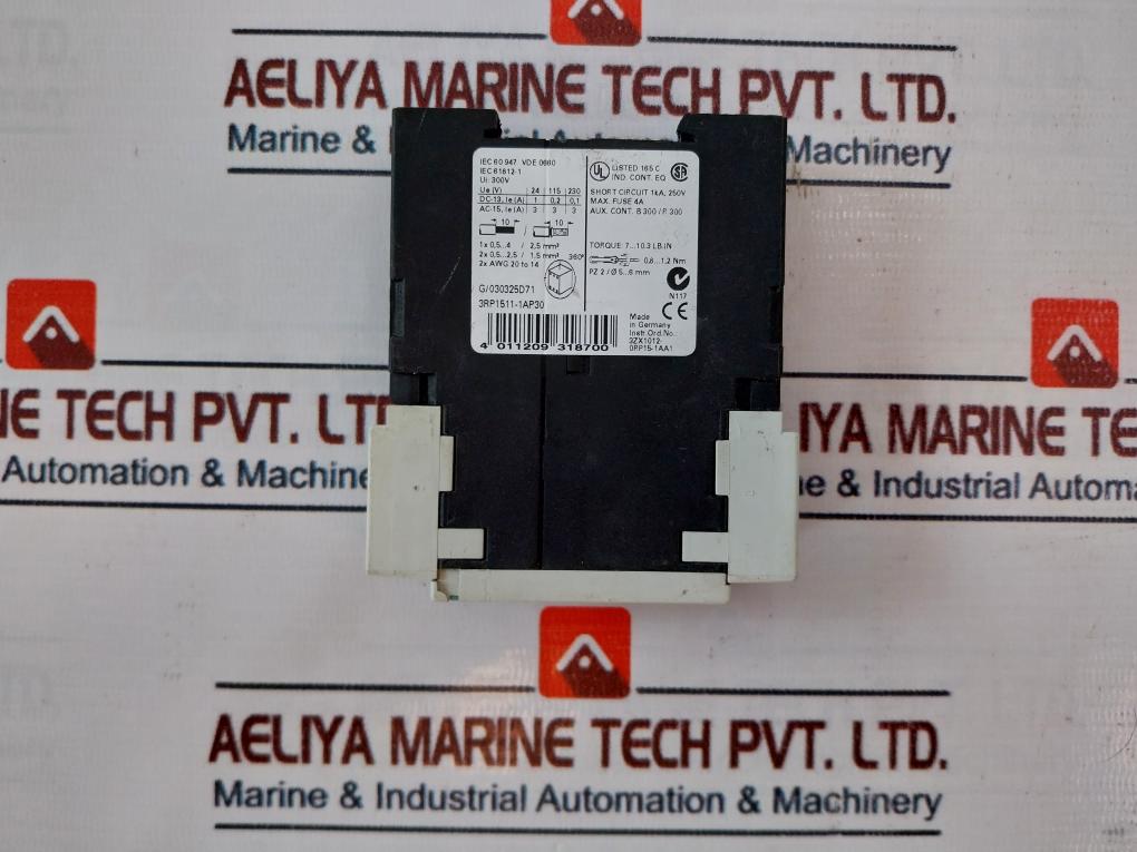 Siemens 3Rp1511-1Ap30 Timing Relay 0.5-10S