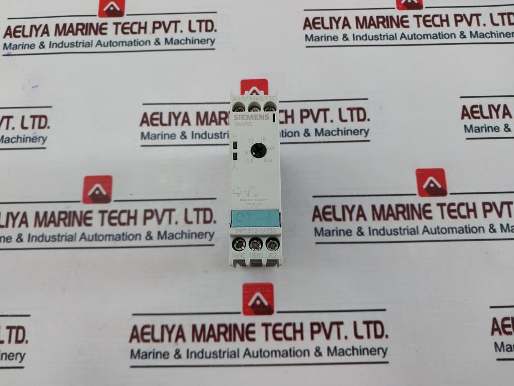 Siemens 3Rp1512-1Ap30 Time Relay On Delay 3Zx1012-0Rp15-1Aa1