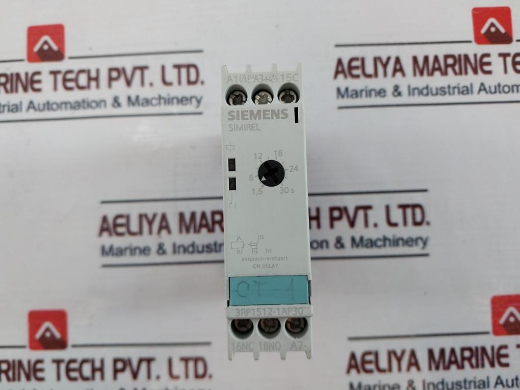 Siemens 3Rp1512-1Ap30 Time Relay On Delay 3Zx1012-0Rp15-1Aa1