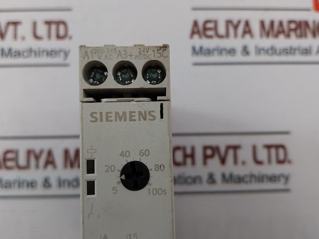 Siemens 3rp1513-1ap30 Time Relay 5-100 Secs, 200-240v, 50/60hz
