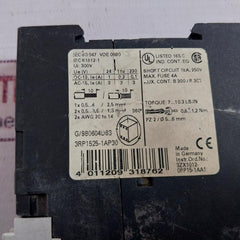 Siemens 3Rp1525-1Ap30 Time Relay Vde 0660