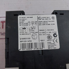 Siemens 3Rp1525-1Ap30 Time Relay Iec 60947