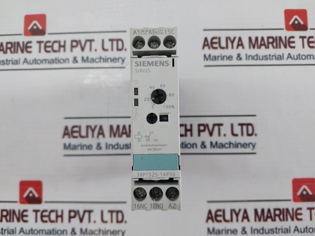 Siemens 3Rp1525-1Ap30 Time Relay 200-240 Vac