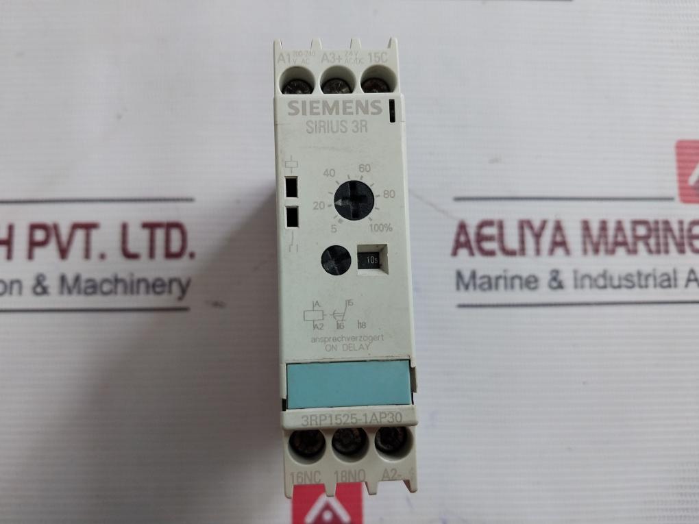 Siemens 3Rp1525-1Ap30 Time Relay B300/R300 5-100% 200-240Vac