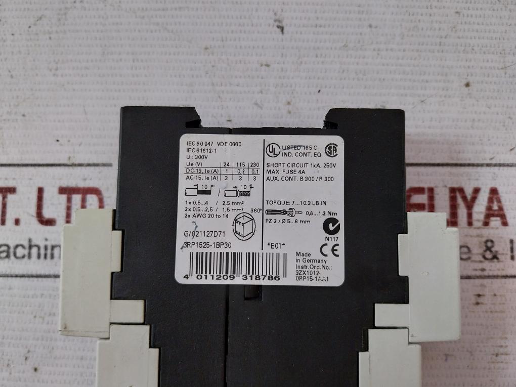 Siemens 3Rp1525-1Bp30