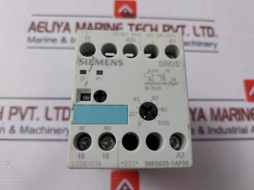 Siemens 3Rp2025-1Ap30 Solid State Time Relay