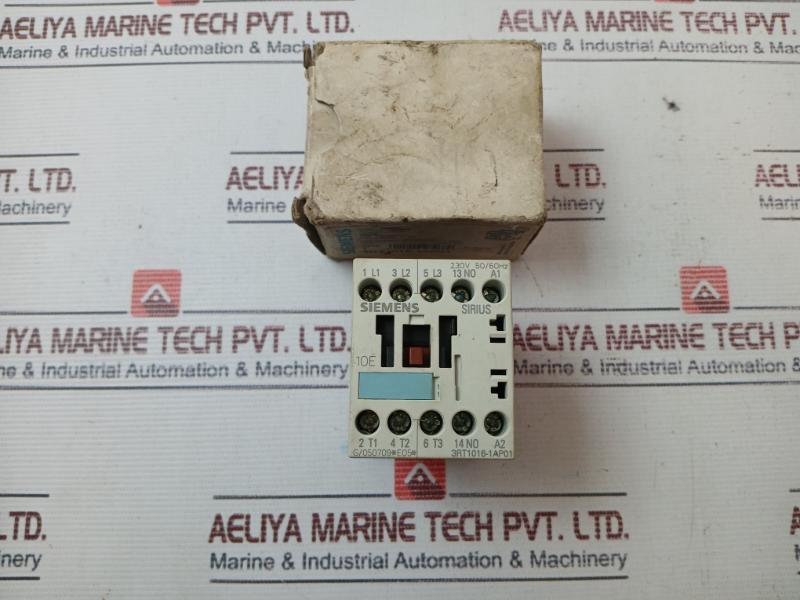 Siemens 3RT1016-1AP01 Sirius Power Contactor JEM AC3.1.0-0 230V 50/60HZ 22A