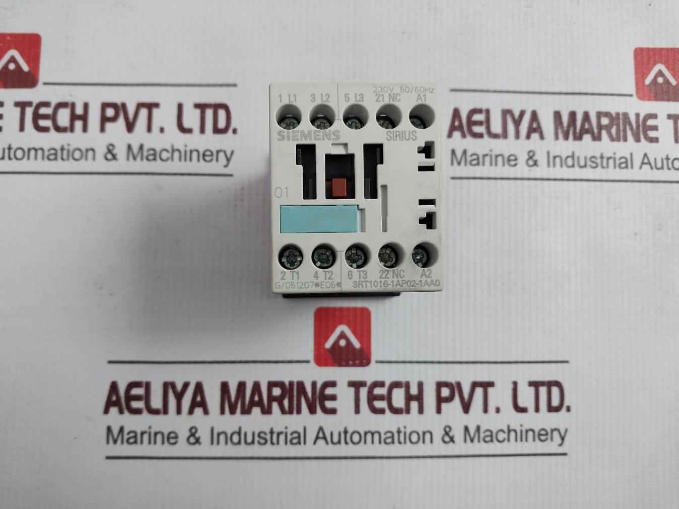 Siemens 3Rt1016-1Ap02-1Aa0 Sirius Contactor (Auto Switch Horizontal Way) 230Vac