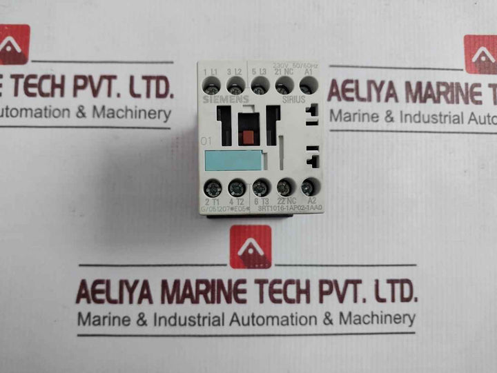Siemens 3Rt1016-1Ap02-1Aa0 Sirius Contactor (Auto Switch Horizontal Way) 230Vac