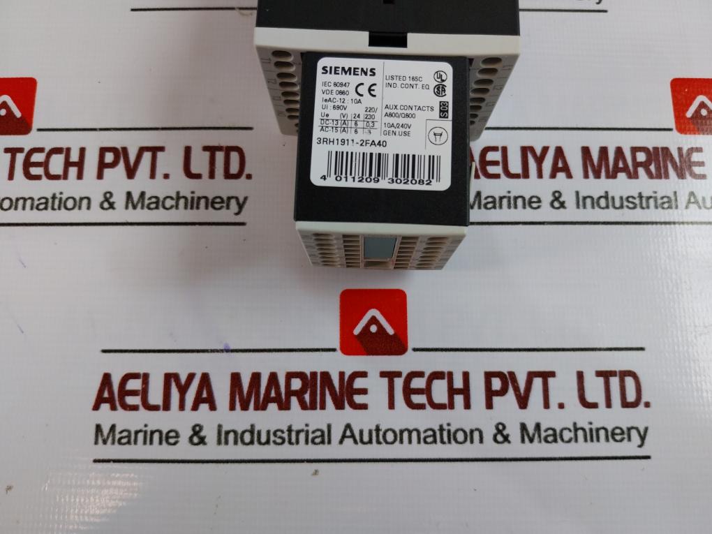 Siemens 3Rt1016-2Ab01 Power Contactor 3Rh1911-2Fa40 3Zx1012-0Rh11-1Aa1