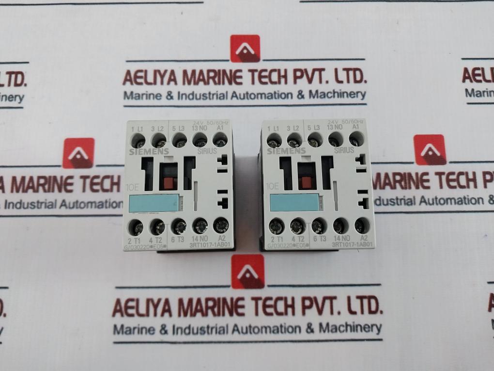 Siemens 3Rt1017-1Ab01 Sirius Contactor 24V 22A 690V Ac