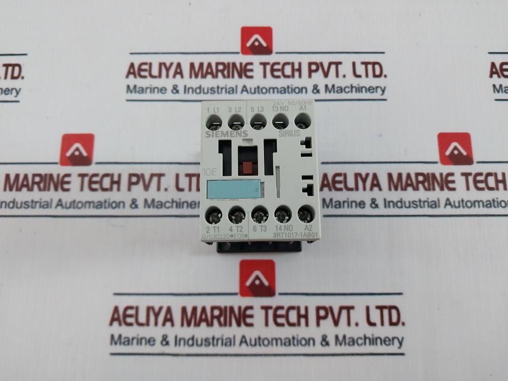 Siemens 3Rt1017-1Ab01 Sirius Contactor 24V 22A 690V Ac