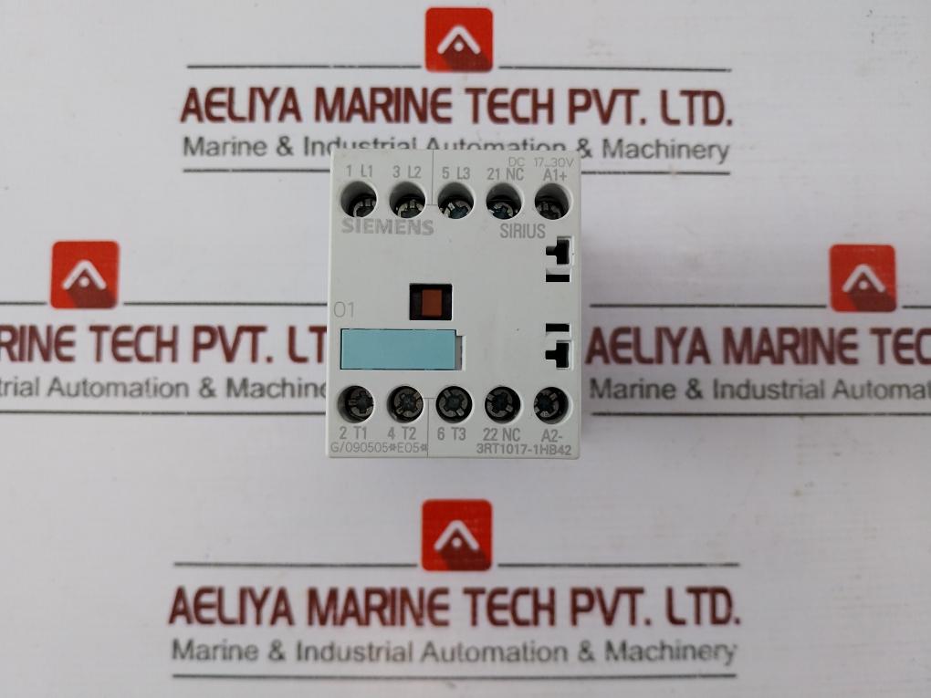 Siemens 3Rt1017-1Hb42 Power Contactor 3Zx1012-0Rh11-1Aa1 Dc 17-30V