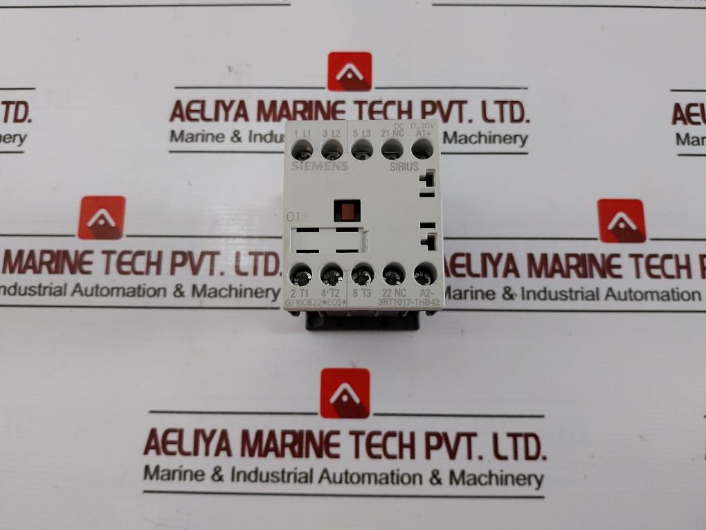 Siemens 3Rt1017-1Hb42 Power Contactor Ie Ac-1: 22A 690 V 5Ka, 600V Aux.Cont. A600/P600