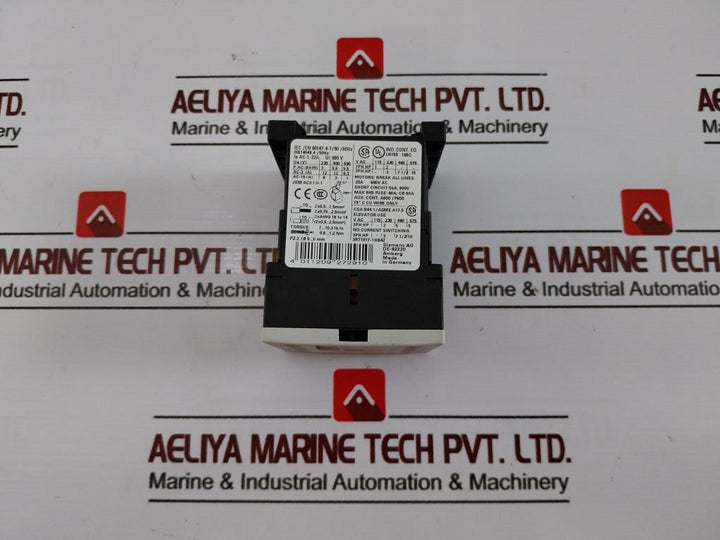 Siemens 3Rt1017-1Hb42 Power Contactor Ie Ac-1: 22A 690 V 5Ka, 600V Aux.Cont. A600/P600