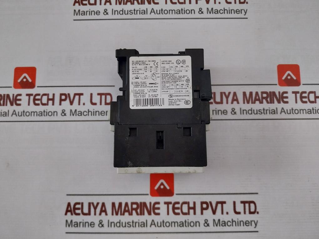 Siemens 3Rt1026-1B...0 Power Contactor Screw Terminal 3Rh1921-1Da11 10A/240V