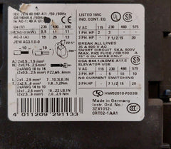 Siemens 3Rt1026-1B..0 Power Contactor 690V 35A 600Vac 500V Dc24V
