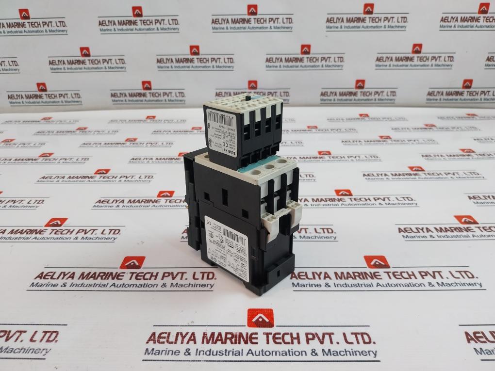 Siemens 3Rt1026-3B..0 Contactor W/ 3Rh1921-2Ha22 Aux Block