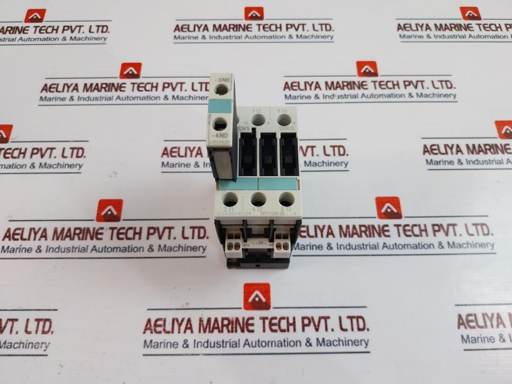 Siemens 3Rt1026-3B..0 Contactor W/ 3Rh1921-1Ca10 Aux Contact Block