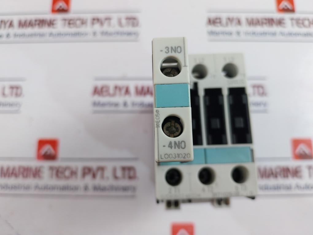 Siemens 3Rt1026-3B..0 Contactor W/ 3Rh1921-1Ca10 Aux Contact Switch