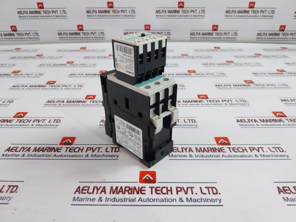 Siemens 3Rt1026-3B..0 Contactor W/ 3Rh1921-2Ha22 Aux Switching Block