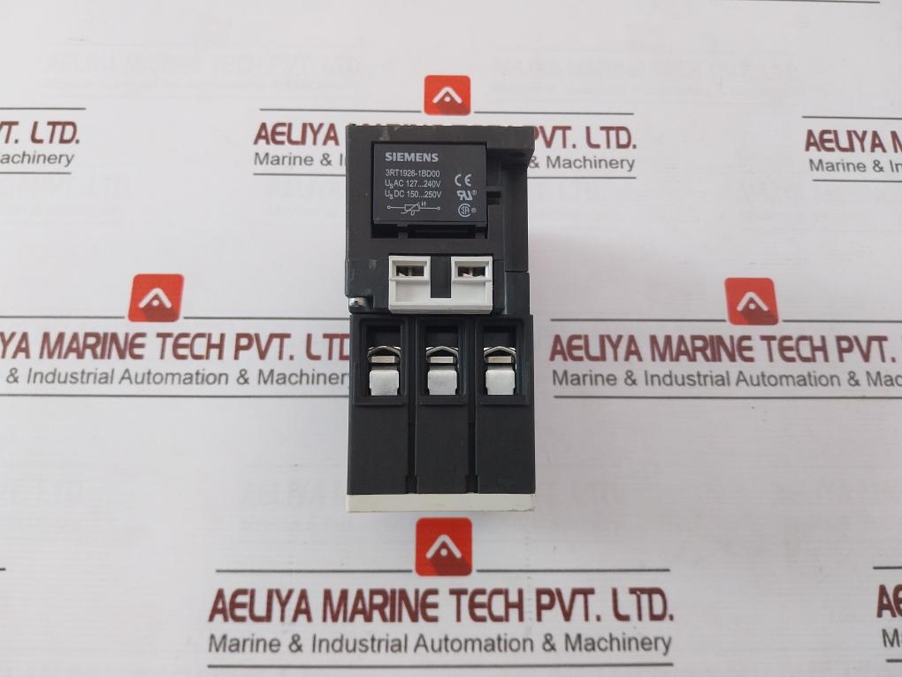 Siemens 3Rt1034-1Al20 Power Contactor 4-2003/50Hz 3Rt1926-1Bd00 G/081110