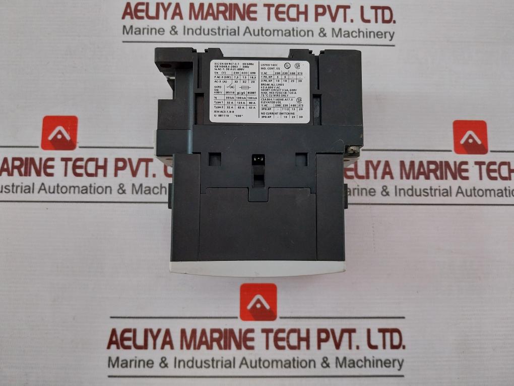 Siemens 3Rt1034-1Al20 Sirius 3-pole Power Contactor 32A 15Kw/400V 230V Ac