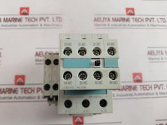 Siemens 3Rt1034-1An10 Power Contactor With Auxiliary Switch Block 3Rh1921-1Ha22