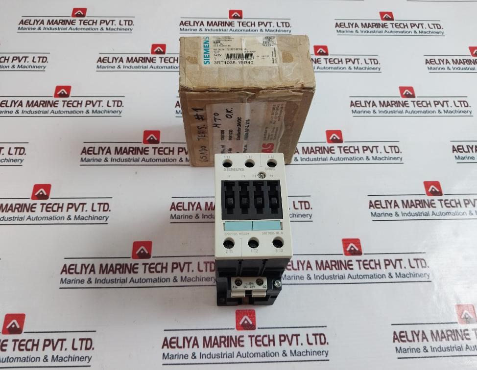 Siemens 3Rt1035-1Bb40 Contactor 10006-sp-e 276, 690V 60A