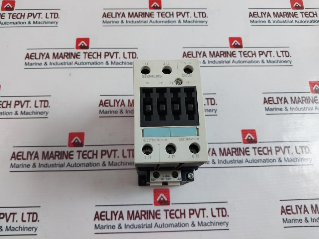 Siemens 3Rt1035-1Bb40 Contactor 10006-sp-e 276, 690V 60A