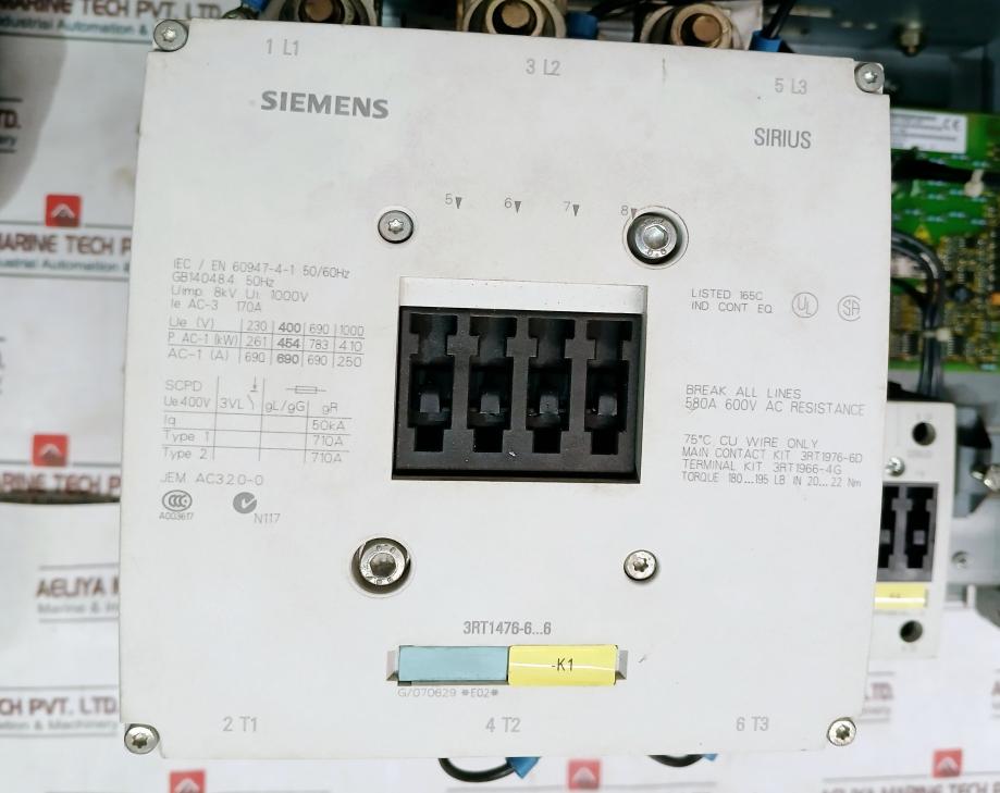 Siemens 3Rt1476-6...6 Clean Power Filter 1P 6Se7090-0Xx84-1Ga1 S F2Vo004647