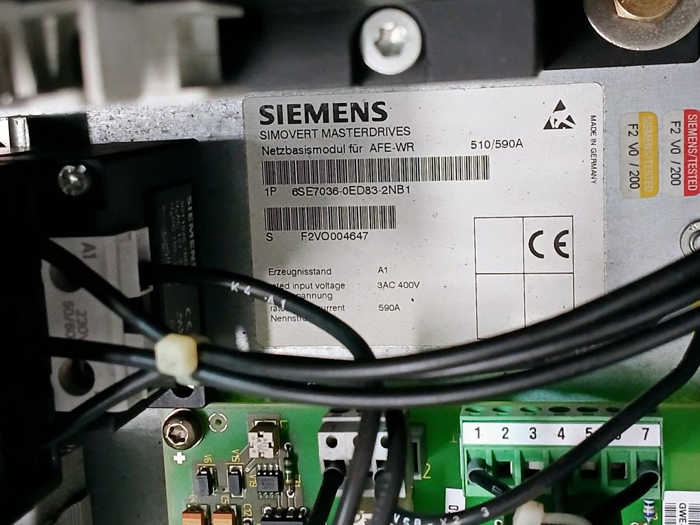 Siemens 3Rt1476-6...6 Clean Power Filter 1P 6Se7090-0Xx84-1Ga1 S F2Vo004647