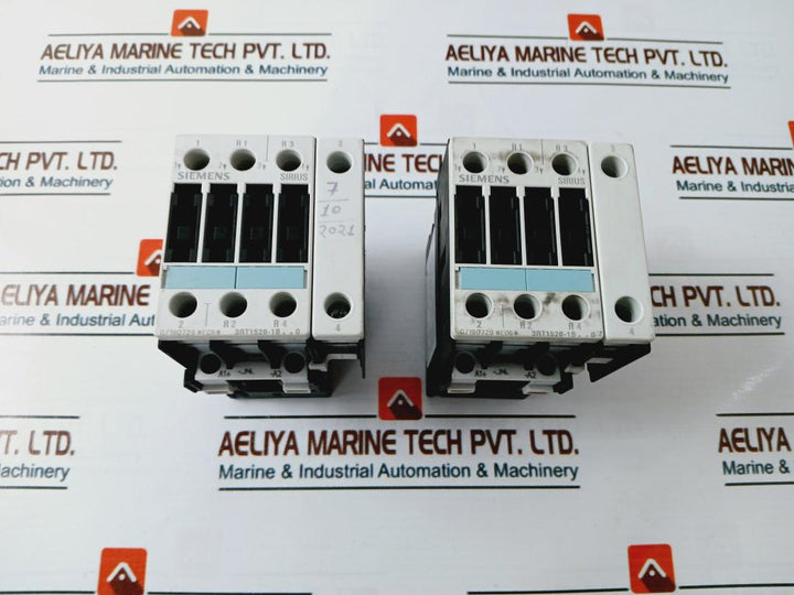 Siemens 3Rt1526-1Bp40 Sirius Contactor 4 Pole 50/60Hz